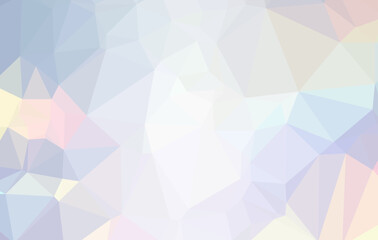 Abstract Geometric background of a prism shining in seven colors