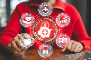 Illustration depicting the concept of a health savings account, combining financial and healthcare elements for effective management.