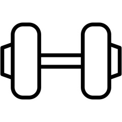 barbell line icon