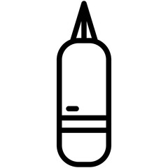 heavy bag line icon