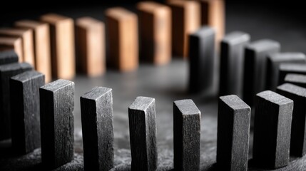 Metal surrounded by wooden pieces representing breakout trap and liquidity drain in market actions