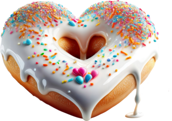 dona de corazón, dona, corazon, amor, valentín, símbolo, figura, alimento, designio, decoraciones, vacaciones, arte, pastel