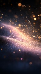 Obraz premium A Beautiful Display of Abstract Swirls and Shining Particles