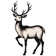 Obraz premium deer vector illustration