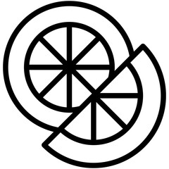 Obraz premium citrus line icon