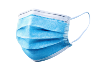 Close-up healthcare mask safety