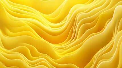 Abstract yellow silk texture background with flowing, wavy patterns and smooth gradients. Luxury design, yellow elegance, abstract background