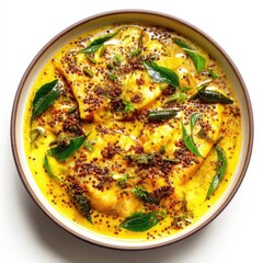 Delicious Kerala Style Fish Curry with Mustard Seeds and Curry Leaves