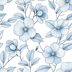 Delicate floral pattern design on a white background.