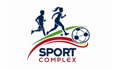 Sports complex logo with unique style 