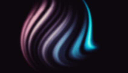 Grainy gradient shape background retro glowing color flow purple blue black backdrop noise texture abstract banner poster header design