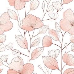 Delicate floral pattern design with soft, pastel colors.