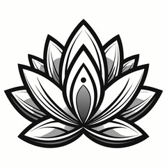 vector illustration of an abstract lotus flower.