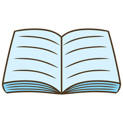 open book vector illustration