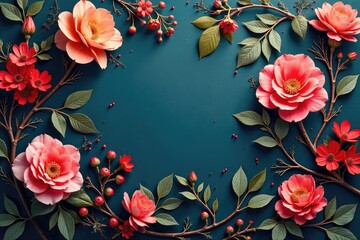 Intricate floral vine repeating across surface , beauty, growth