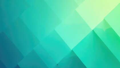 Obraz premium Subtle geometric pattern in calming blues and greens, green wallpaper, visual, decor