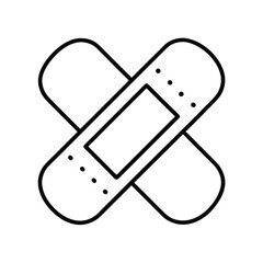 illustration of a bandage bottle of wine