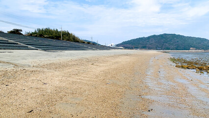 美濃ケ浜海浜公園の海辺風景