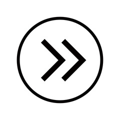 円の中の三角2本線矢印