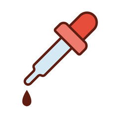 dropper icon , template, flat, design, vector, illustrations, education, style, trendy, collections