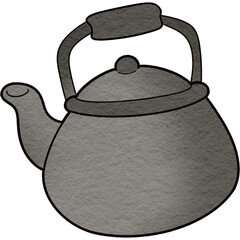 Obraz premium The illustration of a kettle