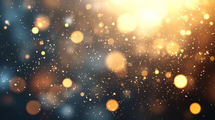 Fototapeta premium background of shiny light particles floating in the air, glowing softly and moving gently