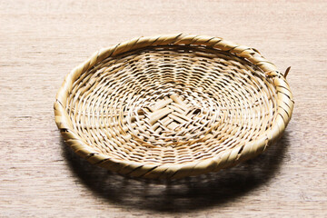 野菜や果物のかご（画像合成用）