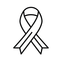 black and white ribbon