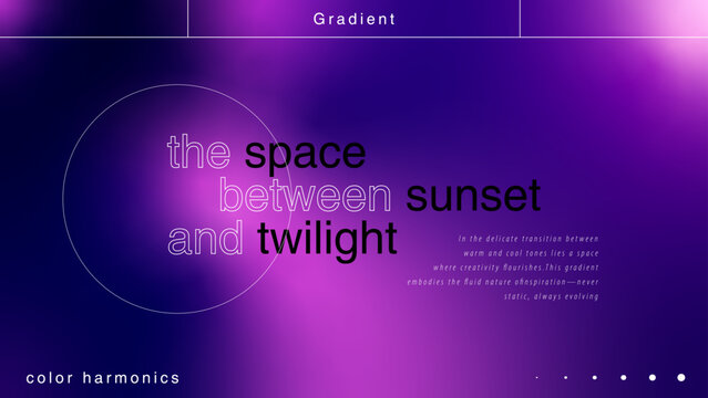 Dark Gradient - Modern Typography Design Template
