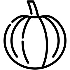 pumpkin line icon