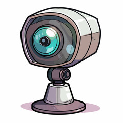 Obraz premium Illustration cctv 