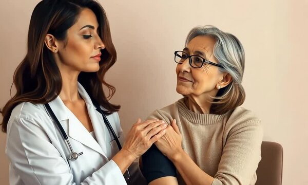 Doctor chek the patient 