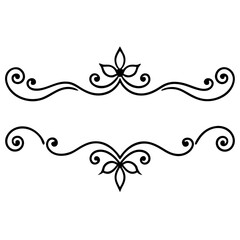  Ornamental page decoration vector illustration.
