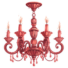 chandelier vector illustration