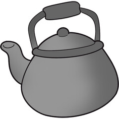 The illustration of a kettle