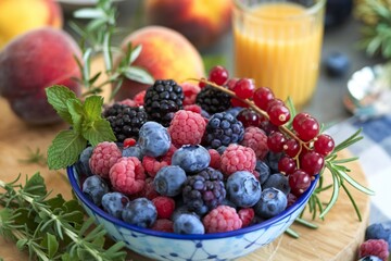 A photograph of a vibrant arrangement of frozen fruits
