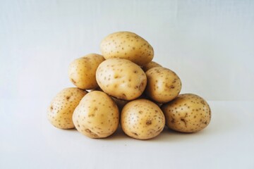 a pile of light yellow potatoes