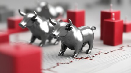 Visual representation of bullish reversal candlestick pattern display icon concept for financial market analysis