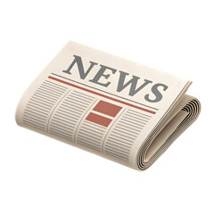 rolled up newspaper