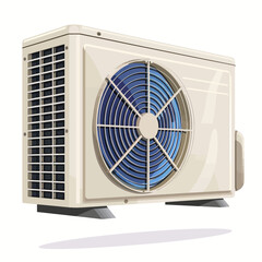 air conditioner isolated on white