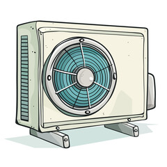 Fototapeta premium air conditioner on white background