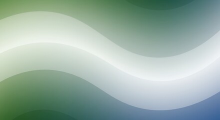 Abstract Green and Blue Wave Background Design