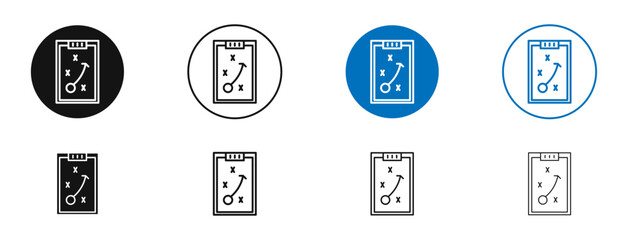 Strategy icon. Vector outline illustration. vector logo template