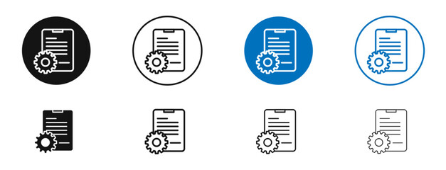 Smart contract icon. Vector outline illustration. vector logo template