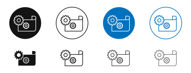 Prototyping icon. Vector outline illustration. vector logo template