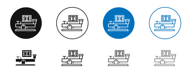 Morse code icon. Vector outline illustration. vector logo template © Vince
