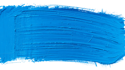 Blue paint stroke texture background design element for artistic and creative projects use 100 on transparent background