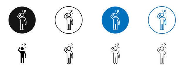 Forget icon. Vector outline illustration. vector logo template