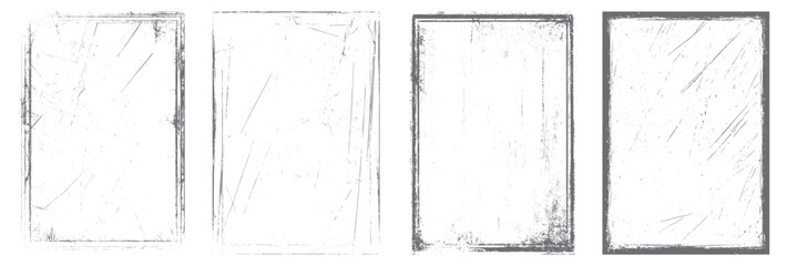 Set of frame different distressed black texture. Distress overlay vector textures. Set of dotted abstract frame. Distressed overlay texture.	