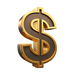 gold dollar sign